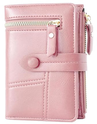 SUpoetry Portafoglio Rosa Piccolo, Portamonete Rosa Piccolo, Borsellino Donna Rosa, Adatto Per Conservare Oggetti Come Carte Bancarie, Carte d'Identità, Banconote e Fotografie