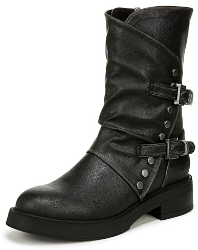 Blowfish Malibu Women's Venice Studded Mid Calf Boot, Black, UK 9, Medium Fit