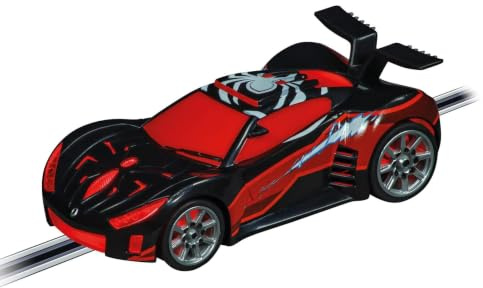 Carrera GO!!! 20064265 Spider-Man Speed Shifter Black I 1:43 Scale Slot Car I With Original License I Suitable For Ages 6 Years+