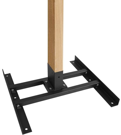 1 support de cible de tir de 5,1 x 10,2 cm pour l'extérieur, kit de support de cible avec double base en forme de T