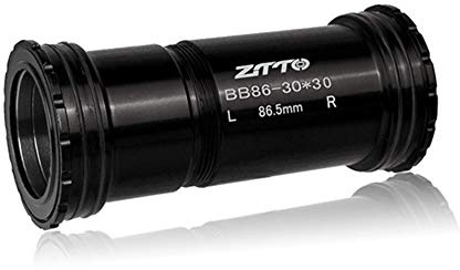 Innenlager Vierlochachsen-Fahrradteile Press Fit Innenlager 4 Lager for Rennrad Berg 86mm Rahmen BB Shell Verwenden 30mm Kurbeln Chainset(BB86 30 Black)