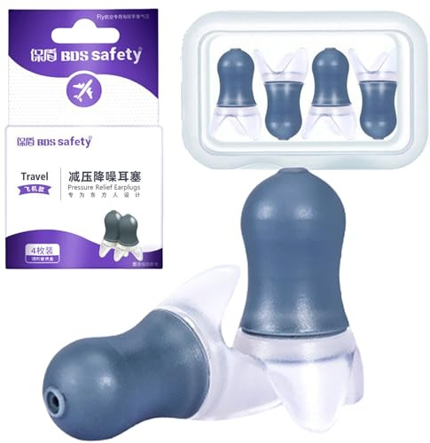 HSTWODE 2 Paar ohrstöpsel flugzeug,ohrstöpsel zum schlafen,ohrstöpsel,flugzeug gadgets,Ohrstöpsel für den Druckausgleich in Flugzeugen
