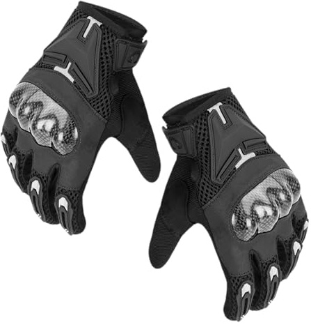 Tewzafiya Guanti da moto da uomo,Guanti da moto da uomo | Guanti da equitazione,Guanti antiscivolo per touch screen, per sport, moto, ciclismo, caccia, escursionismo, campeggio, arrampicata