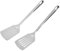 Edelstahl Spatel Set, Silberner Pfannenwender,Edelstahl in Matte Look-for Antihaft Kochgeschirr, Fisch, Eier, Pfannkuchen, Geschirrspüler Safe