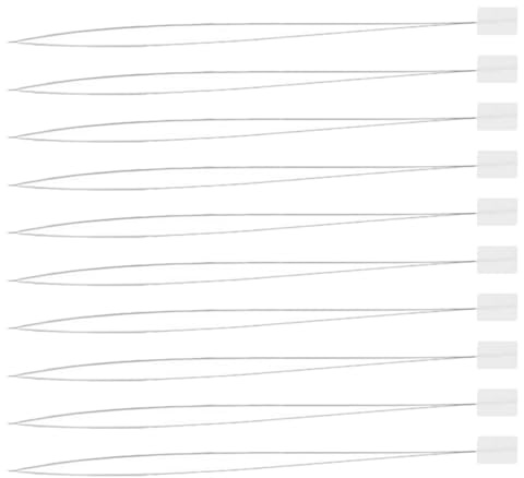 MAGICLULU 10 Pezzi Infila Aghi per Perline e Infila Ago per Ricamo in Filo di Acciaio Bianco, Facile da Usare e Adattabile per Vari Lavori di Cucito e Artigianato