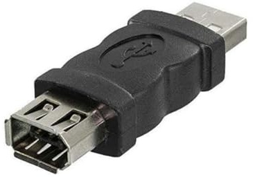 USB till 6 stift adapter typ A hane till Firewire 1394 hona omvandlarkontakt för kameror telefon 6 stift hona USB hanadapter