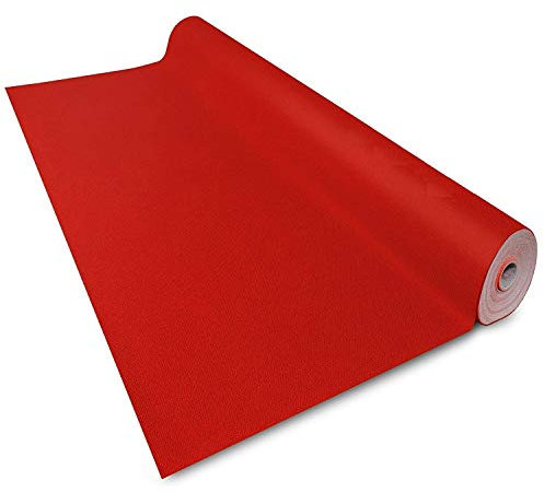 Floordirekt Roter Teppich 100 x 1000 cm - VIP Läufer Event Teppich Premierenteppich Empfangsteppich Messeteppich Hochzeitsteppich - Wunschmaß