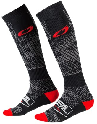 O'NEAL | Calzini Motocross Mountainbike | MTB Downhill Freeride | Assorbimento del sudore, tallone rinforzato e zona della suola | Pro MX Sock COVERT| Unisex | Adulto | Grigio Antracite | Taglia unica
