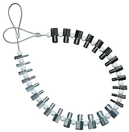 BOENZONE Nut & Bolt Thread Checker (Complete SAE/Inch and Metric Set) - 26 Male/Female Gauges 14 Inch 12 Quickly Checking Nuts Bolts or Verifying The Size Pitch
