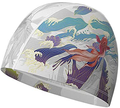 Badekappe Damen Herren Schwimmkappe Kinder Jungen Mädchen Badehaube Schnelltrocknend Bademütze rutschfest Schwimmhaube Ohrenschutz Badehut Bequeme Schwimmmütze Weich Badehüte Lang Kurz Haare