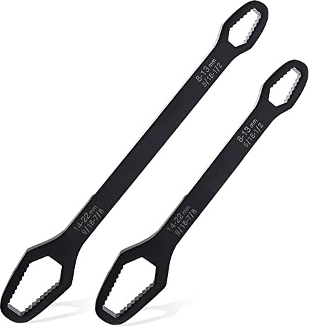 2pcs Multifunctional Wrench Set Self Adjustable Wrench for 8-22mm Nuts