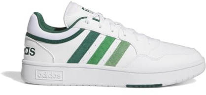 adidas Hoops 3.0 Low Classic Vintage Shoes, Zapatos Hombre, Cloud White Collegiate Green Green, 36 2/3 EU