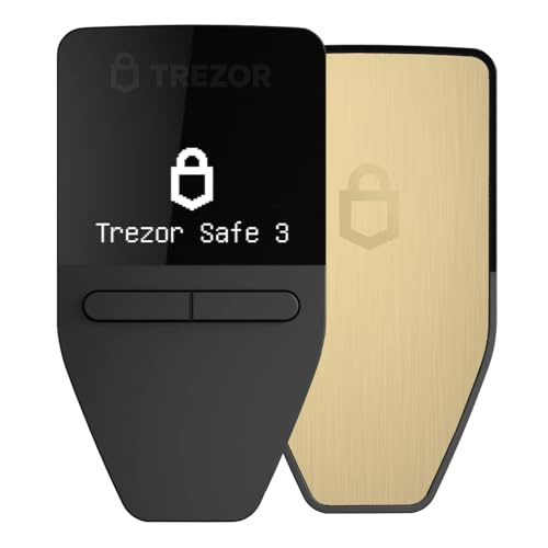 Trezor Safe 3 - Cartera de Hardware Criptográfico Protegida con Elemento Seguro - Compre, Almacene y Administre Activos Digitales de Forma Sencilla y Segura (Solar Gold)