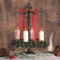 CLGarden Adventskranzständer aus Gusseisen in Antikoptik – Handgefertigter Kranzhalter für Adventskranz, Vintage Weihnachtsdeko, Robuster Stand für Kränze 30-50 cm