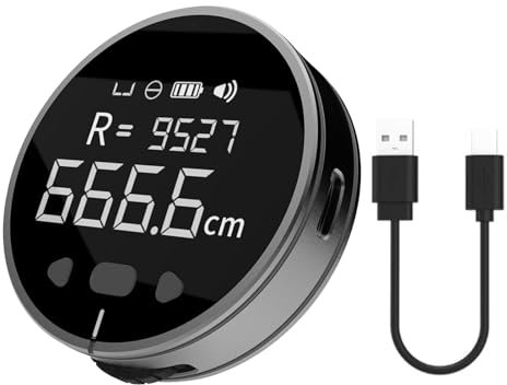 328 Fuß Elektronisches Digitales Maßband, Intelligentes Maßband mit LCD-Display, Wiederaufladbares Digitales Lineal Vom Typ C, Rollendes Messwerkzeug für Große Entfernungen, für