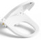 YEAUPE PRO Abattant wc japonais Forme D, YEAUPE PRO Abattant WC avec frein de chute, non électrique avec double buses rétractables autonettoyantes, Kit Abattant japonais, Blanc, 42.7 * 37CM