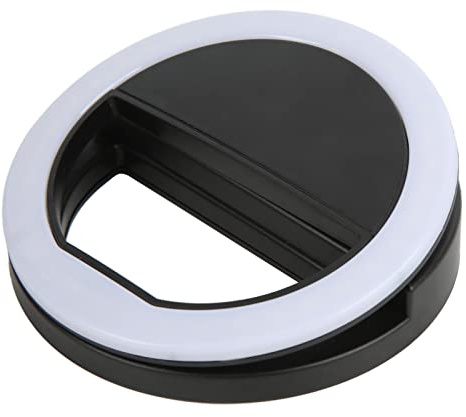 Éclairage à Anneau Selfie 360 degrés Lumière Douce sans Coupure de 0,4 Pouce d'épaisseur Mini Ring Light Light pour Le Streaming en Direct