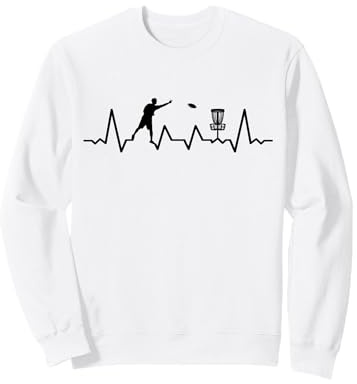 Disc-Golf-Joueur Disc-Golfing Game Cardiogram Disc-Golf Sweatshirt