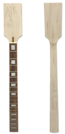 Yinfente barytone gitarrhals 22 fret 76 cm skala lönn trä med rosenträ gitarr greppbräda block inlägg paddelhuvud