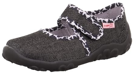 Superfit Mädchen BONNY Hausschuhe, SCHWARZ 0000