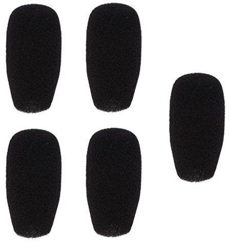 Lot de 5 bonnettes anti-vent pour microphone de conférence 48 x 12 mm
