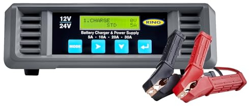 RING 30A Battery Support Smart Charge Pro With Lithium Charging Mode: Rapid Recharge in Minutes