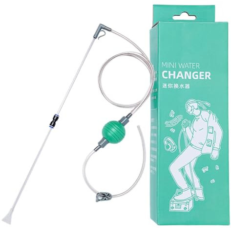 Nettoyeur de gravier d'aquarium, outil de nettoyage de verre, siphon de gravier, changement facile de l'eau, élimination des déchets, idéal pour l'entretien des aquariums