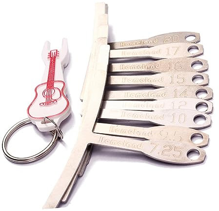 Toddmomy 9piezas Medidores De Radio De Diapasón Para Guitarra Herramientas De Luthier Con Medidas