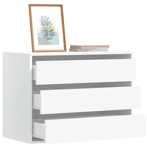 Générique Commode d'angle Blanc 80x41x58 cm Bois d'ingénierie,Commodes,26KG-852852