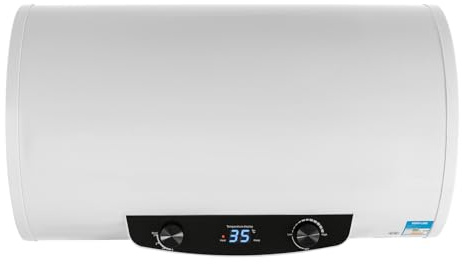 Chauffe-Eau éLectrique, RéServoir D'Eau Chaude Horizontal 2000W, Chauffe-eau Électrique Vertical Mural 25-75°C Avec Douchette Tuyau, Protection Contre Fuites, Pour Maison Salons Coiffure (blanc, 7L)