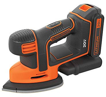 Black+Decker - Lijadora de hojas (20 V, máx. BDCMS20C)
