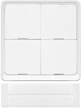 ANCLLO Zigbee Smart Szenenschalter mit 12 Szenen, kabelloser Wandschalter, kompatibel mit der Tuya/Smart Life App (erfordert Zigbee Hub)