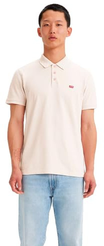 Levi's Polo Housemark pour Homme, Logo Chesthit, Rose Cristal, M