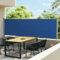 Home & Garden-Patio Seitenmarkise ausziehbar 140x600 cm blau Möbel Wahl