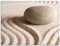 ARTland Wanddeko Glasbilder Wandbild Glas Bild einteilig 60x45 cm Querformat Zen Steine Sand Entspannung Strand Maritim S6BH