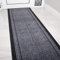 The Rug House Grey Rubber Backed Very Long Hallway Hall Runner Narrow Rugs Custom Length - Sold and Priced Per Foot 6ft