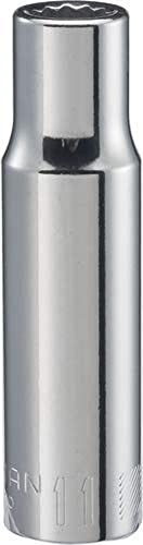 CRAFTSMAN Deep Socket, Metric, 1/2-Inch Drive, 11mm, 12-Point (CMMT44439)
