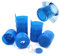 12 tapas de rosca reutilizables, de 3 a 5 galones, tapas de repuesto para botellas de agua de 3 galones, color azul antisalpicaduras