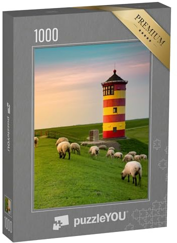 puzzleYOU: Puzzle 1000 Teile „EIN schöner Leuchtturm an der ostfriesischen Küste“ – aus der Puzzle-Kollektion Greetsiel, Deutschland