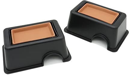 2 Pcs Small Reptile Hide Box Humidifier Caves Water Supply Hideout with Sink Basin for Lizards,Gecko, Snake