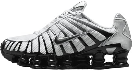Nike Shox TL HQ4049-001 Laufschuhe, Metallic-Silber/Weiß/Grau/Schwarz (Metallic Silver/White/Wolf Grey/Black), 44.5 EU