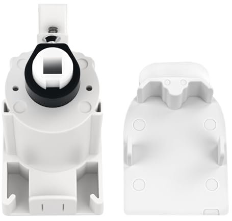 Plastic Roller Blind Spares Parts, 25mm Roman Blind Mechanism Brackets Fittings Upgrade Quality Spare Parts and Replacement Repair Kit for Window Curtain Accessories White No Chain