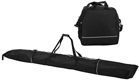 TOPINCN Bolsa de Snowboard de Nailon Reforzado y Estuche de Transporte para Botas de esquí para Amantes del esquí, Negro, 40,7 Oz