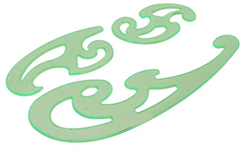 KIMISS Ensemble de Règles de Courbe en Forme de Nuage, 3 Pièces, Modèle de Dessin Polyvalent pour les Projets de Queue, de Conception et d'œuvres d'art