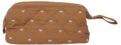 Xiuganpo Borsa Viaggio per Strumenti per Capelli, Custodia Trasporto Trapuntata per Strumenti per Capelli con Ampia Apertura Robusta, Design di Grande capacità, Custodia Efficiente e (Caramello)