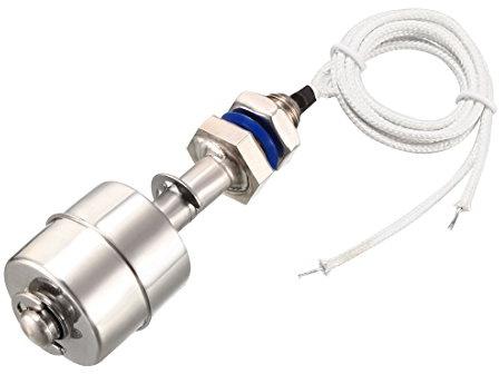 Sourcingmap Stainless Steel Float Switch for Water Pump Tank Swim Pool Garden Pond Liquid Water Level Sensor M11 3 Length
