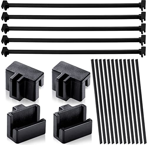 Epakh 36-teiliges Hängeregistratur-Set mit 12 Schrankschienen, 24 Schrankklammern, Aktenschienen, Haken, Hängemappe für Büro (Kunststoff)