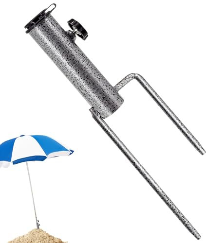 Skeadex Sonnenschirmständer mit Erdspieß, Rasendorn für Sonnenschirm, Sonnenschirmhalterung für Ständer Boden Gartenschirm Angelschirm Sonnenschirm für Stockdurchmesser von 22-35 mm (A)