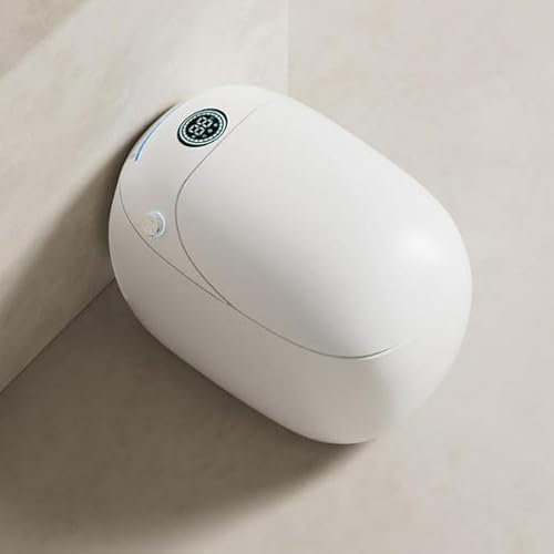 Inodoro Inteligente Compacto Con Apertura Y Cierre Automático De La Tapa, Pantalla De Temperatura, Inodoro Con Bidé Sin Tanque Con Patada Para El Pie, Asiento Calefactable Con Descarga Automática, I