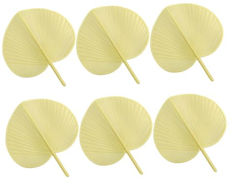 Yardwe 6 Pièces Éventail Banane Gadgets sympas Cool éventail de Plage éventail Rond Ventilateur à Piles Rose Ventilateur de Table Ventilateur Table éventails Petit Ventilateur Plastique